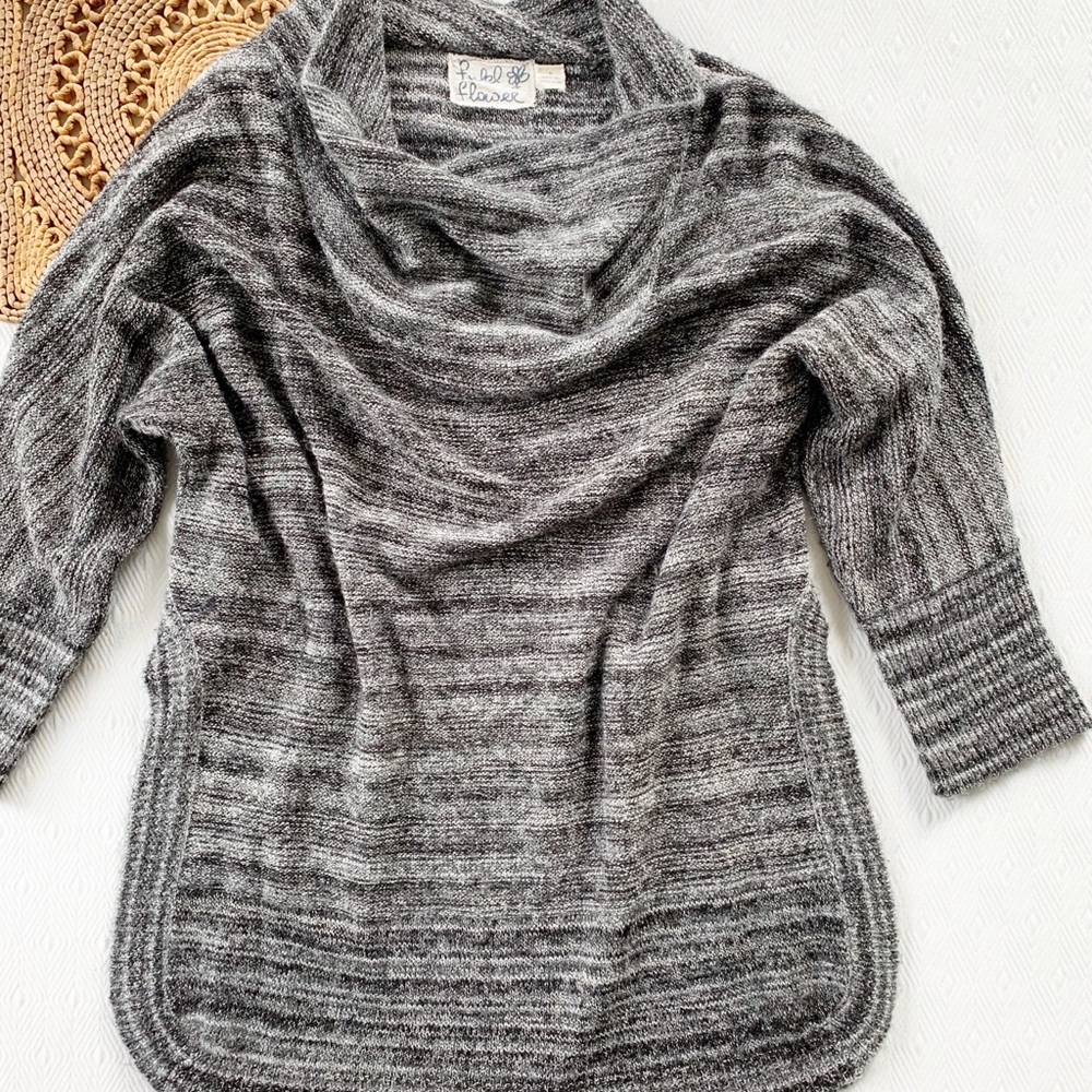 Anthropologie Field Flower Cowl Neck Tunic Sweater